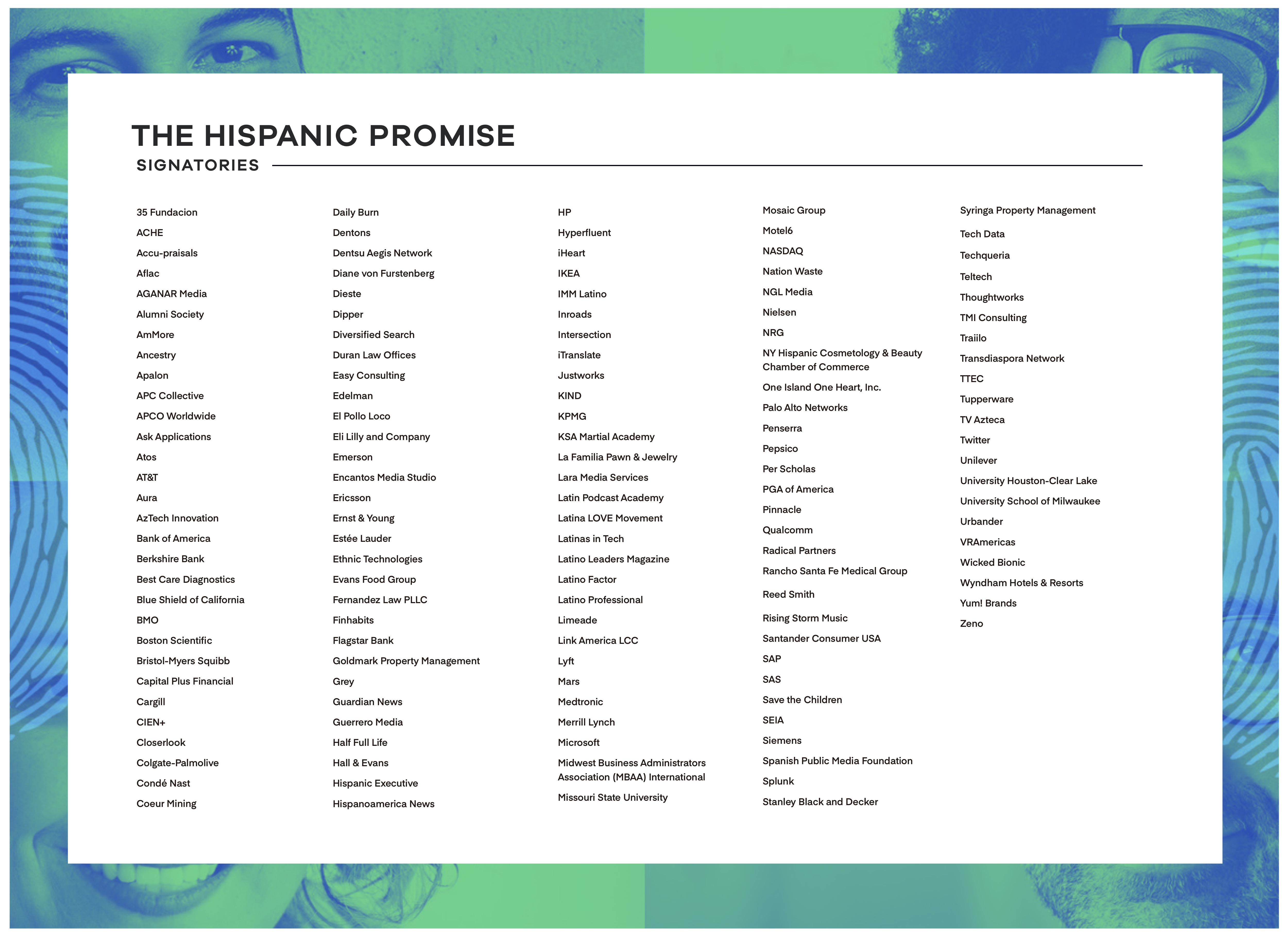Companies committed to the Hispanic Promise